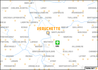 map of Veauchette