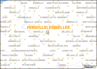 map of Veauville-lès-Quelles