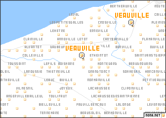 map of Veauville