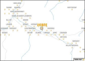 map of Vèbre