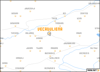 map of Vecaduliena