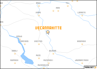 map of Vecannahitte