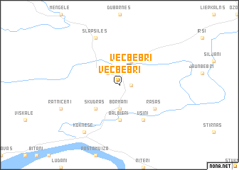 map of Vecbebri