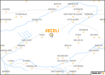 map of Veceļi