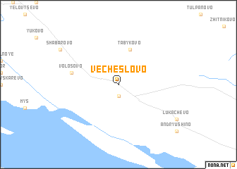map of Vecheslovo