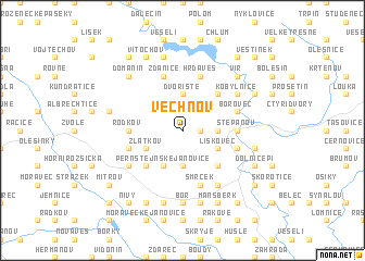 map of Věchnov