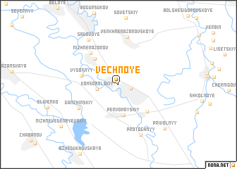 map of (( Vechnoye ))