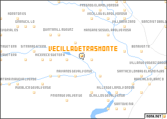 map of Vecilla de Trasmonte