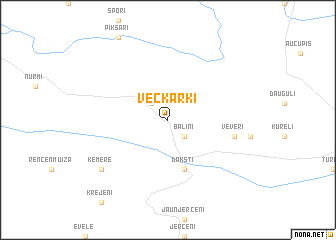 map of Veckārķi