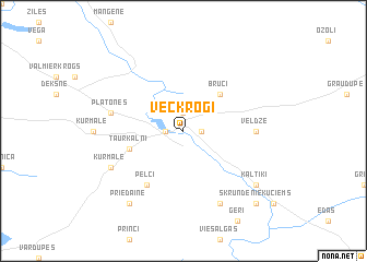 map of Veckrogi