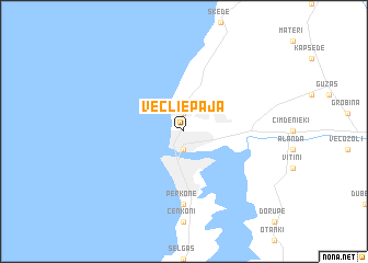 map of Vec-Liepāja