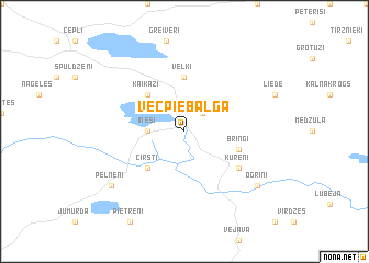 map of Vecpiebalga