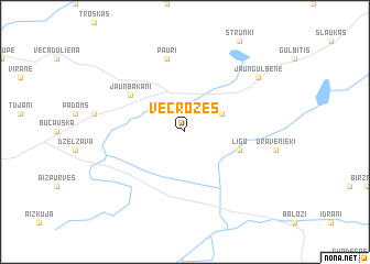 map of Vecrozes