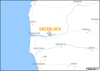 map of Vecsalaca