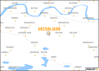 map of Vecsaliena