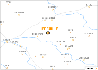 map of Vecsaule