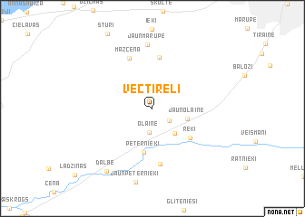 map of Vectīreļi