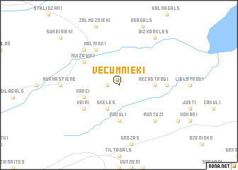 map of Vecumnieki