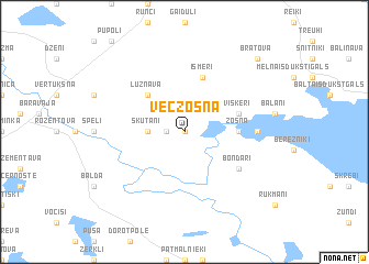 map of Veczosna
