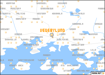 map of Vedebylund