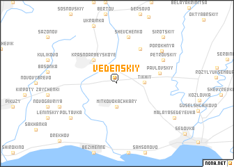 map of Vedenskiy