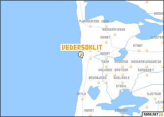 map of Vedersø Klit