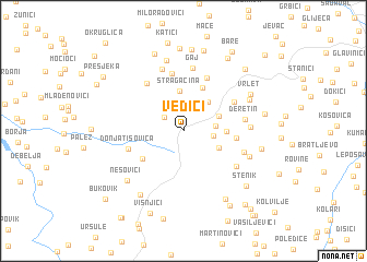 map of Vedići