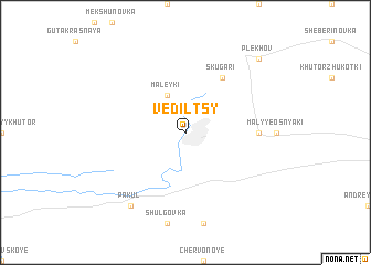 map of Vedilʼtsy