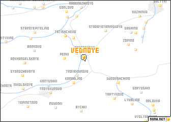 map of Vednoye