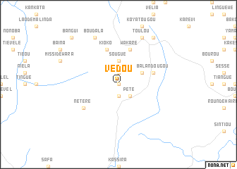 map of Védou