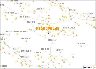 map of Vedro Polje