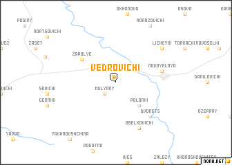 map of Vedrovichi