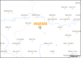 map of Vedrovo