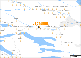 map of Vedtjära