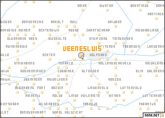 map of Veenesluis