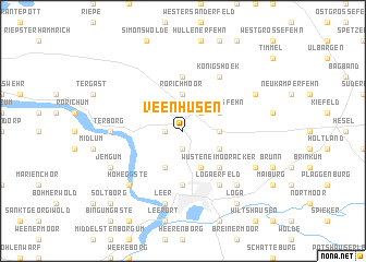 map of Veenhusen