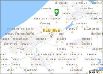 map of Veenweg