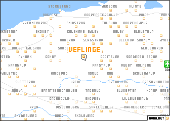 map of Veflinge