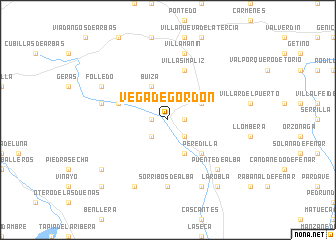 map of Vega de Gordón