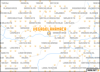 map of Vega de la Hamaca