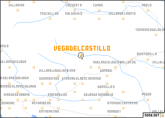 map of Vega del Castillo