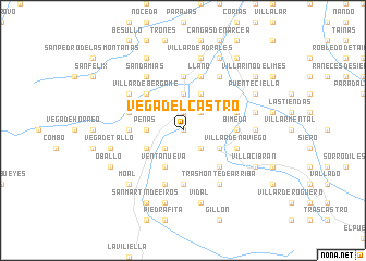 map of Vega del Castro