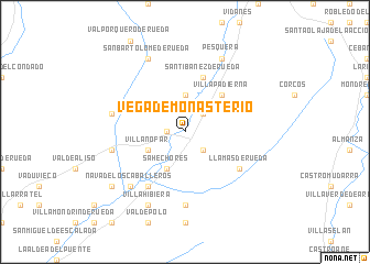 map of Vega de Monasterio