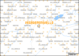 map of Vega de Peridiello