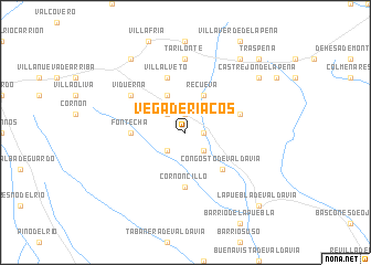 map of Vega de Riacos