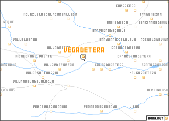 map of Vega de Tera