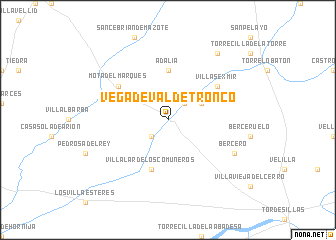 map of Vega de Valdetronco
