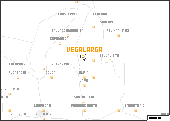 map of Vega Larga