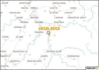 map of Vega Larga