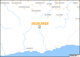 map of Vega Larga